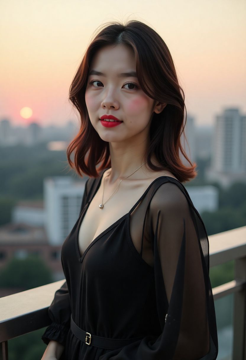 父女一起做早餐