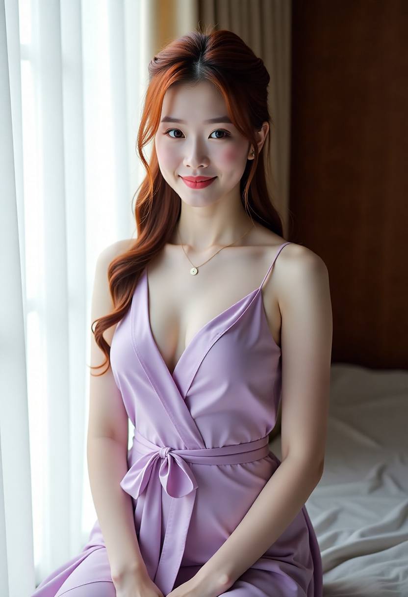 父女在客厅玩问答游戏